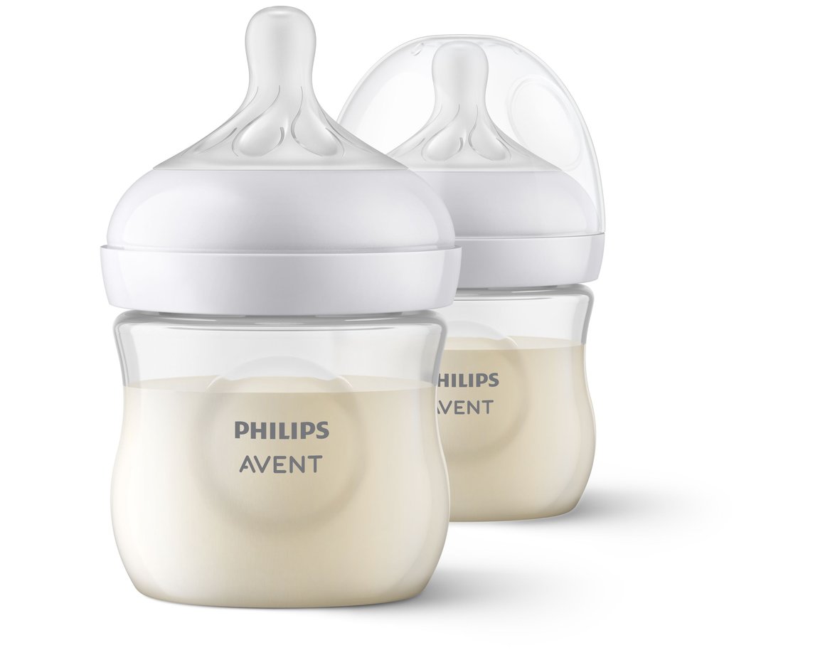 Image of Philips-AVENT Peli Natural Response 125ml með Flow 2 túttu, 2stk