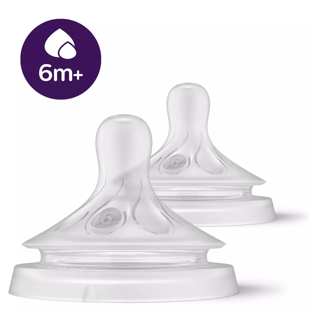 Philips-AVENT Flow 6 tútta í Natural Response pela 2stk