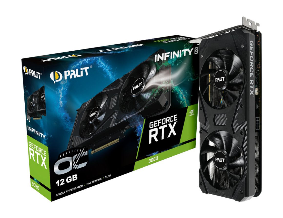 Image of Palit RTX 3060 Infinity 2 OC skjákort 12GB