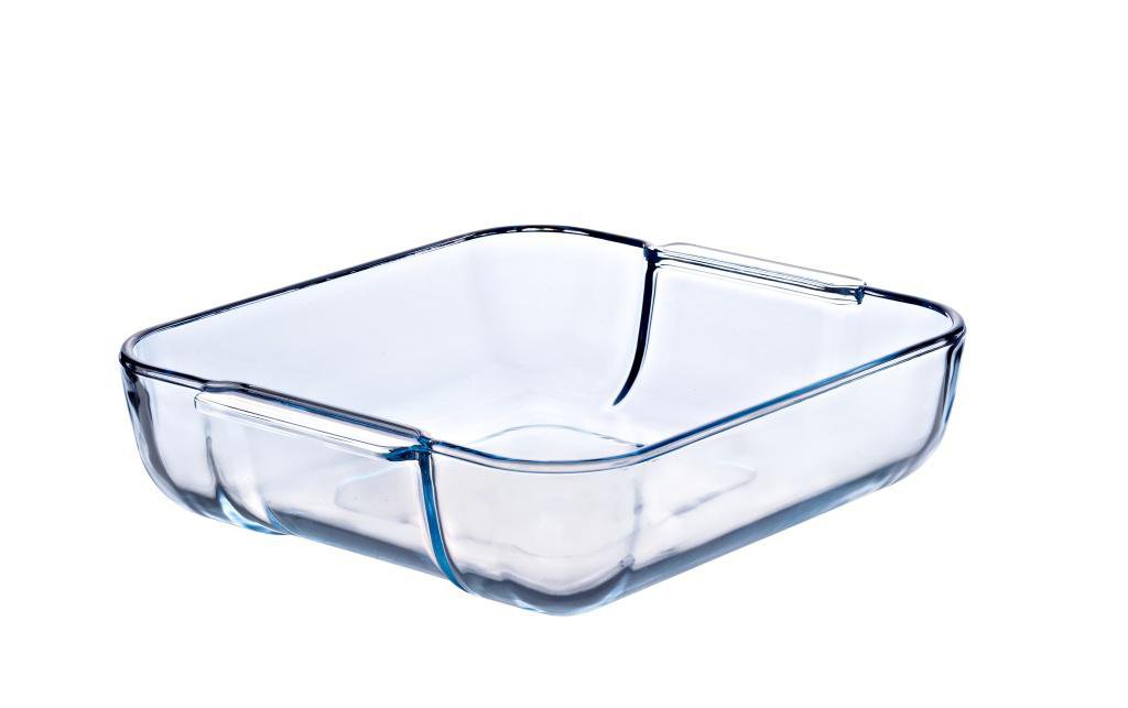 Pyrex Gler fat ferkantað með höldum 21x21cm