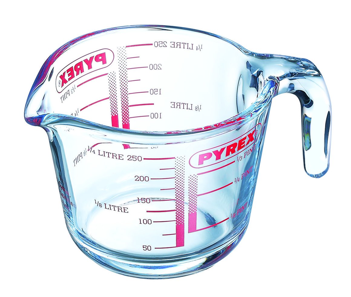 Pyrex Mælikanna gler m.haldi 0,25L