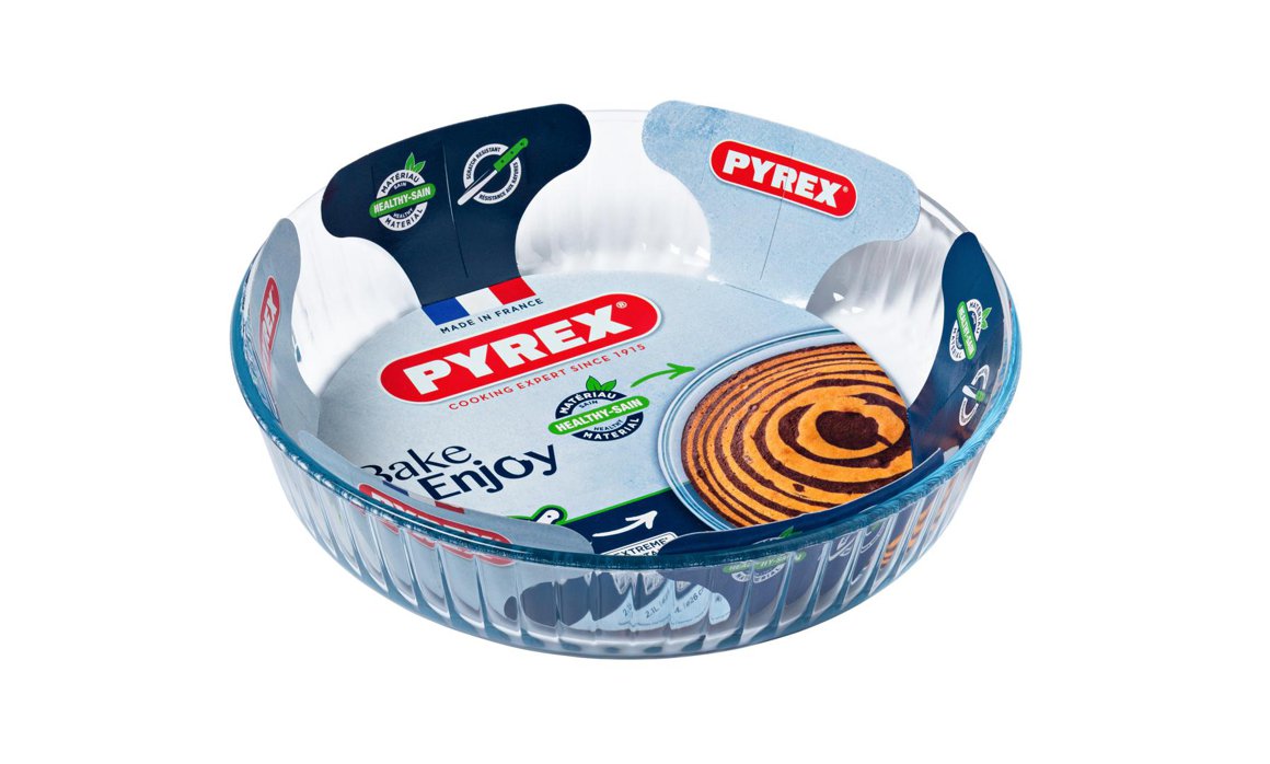 Pyrex Gler fat kringlótt 26cm