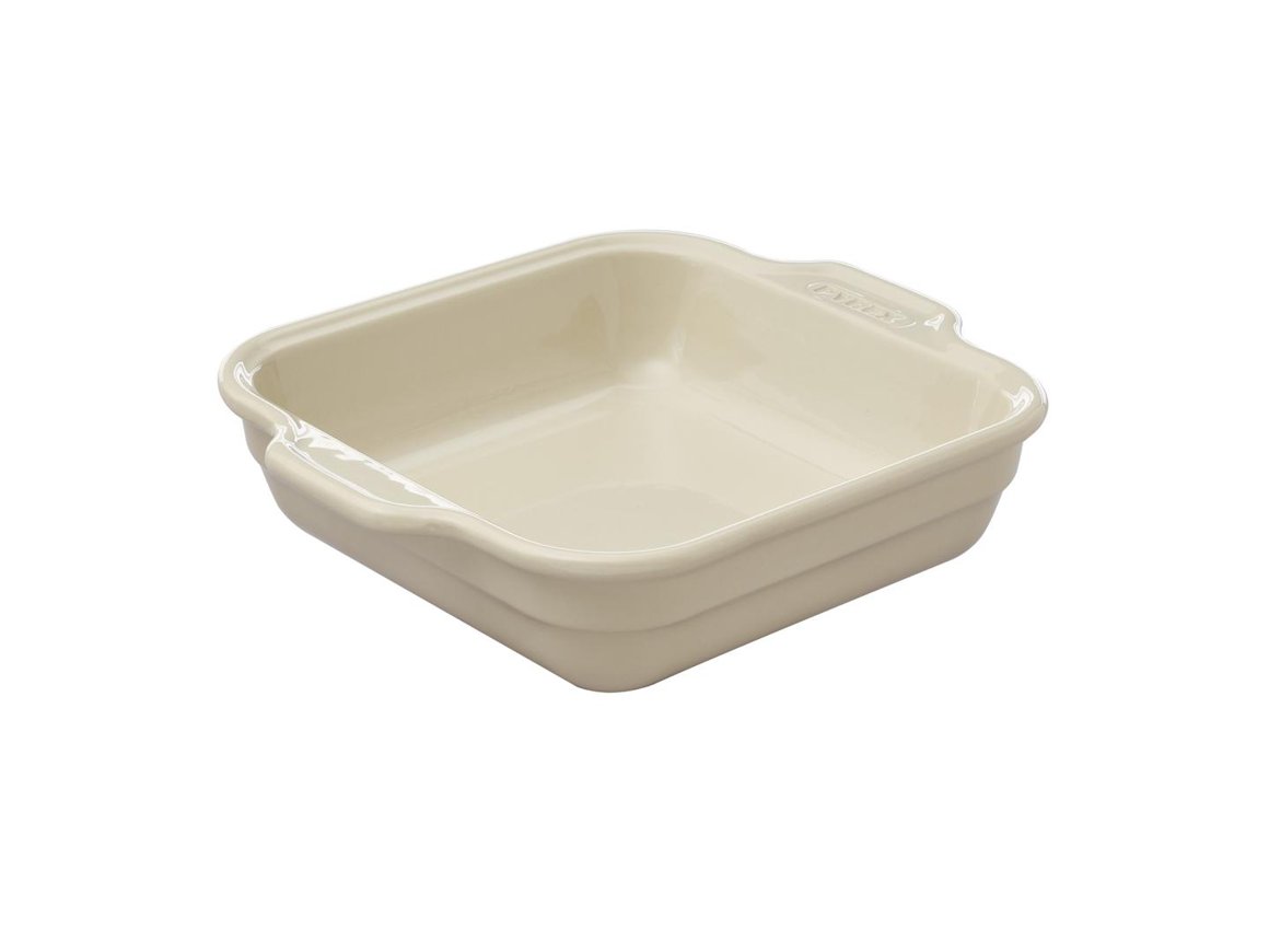 Pyrex Fat ferkantað 27x23cm Création sand