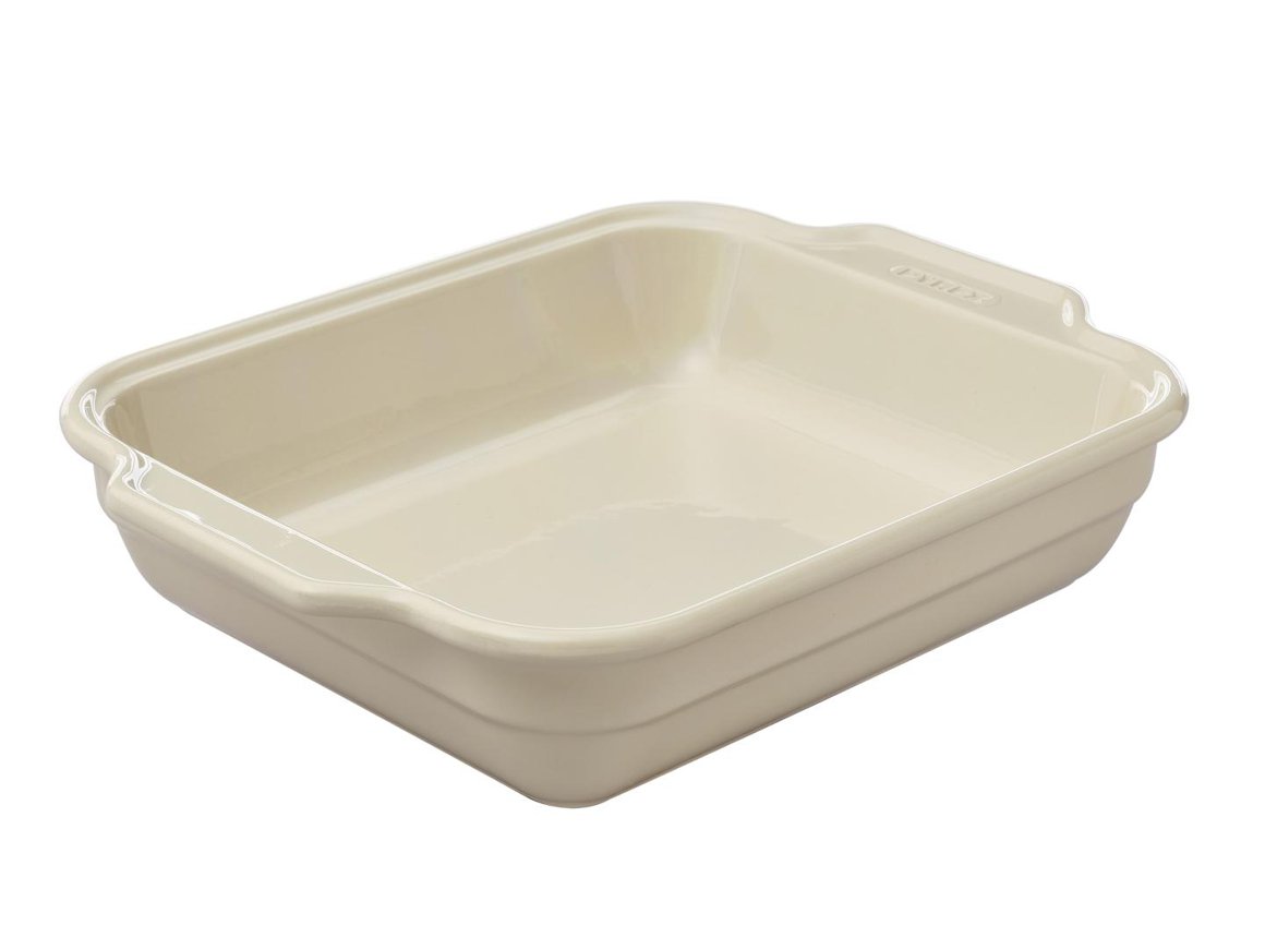 Pyrex Fat ferkantað 37x28cm Création sand