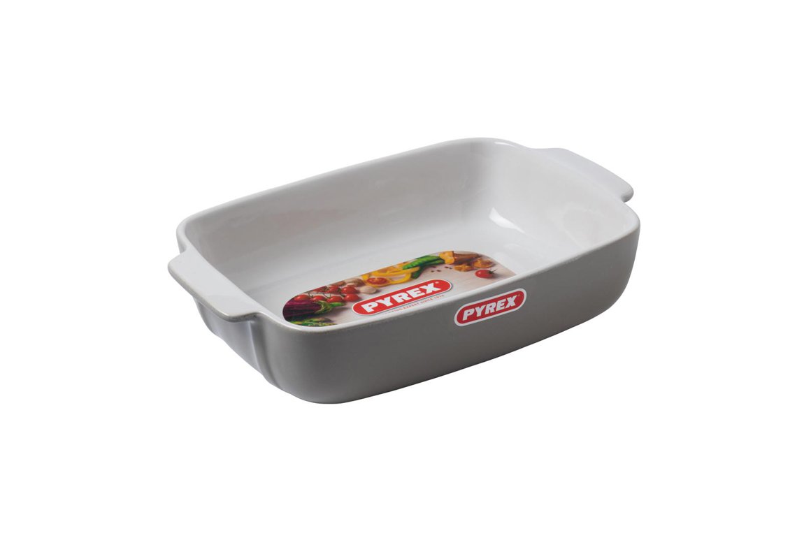 Pyrex Fat ferkantað 25x19cm Signature grey