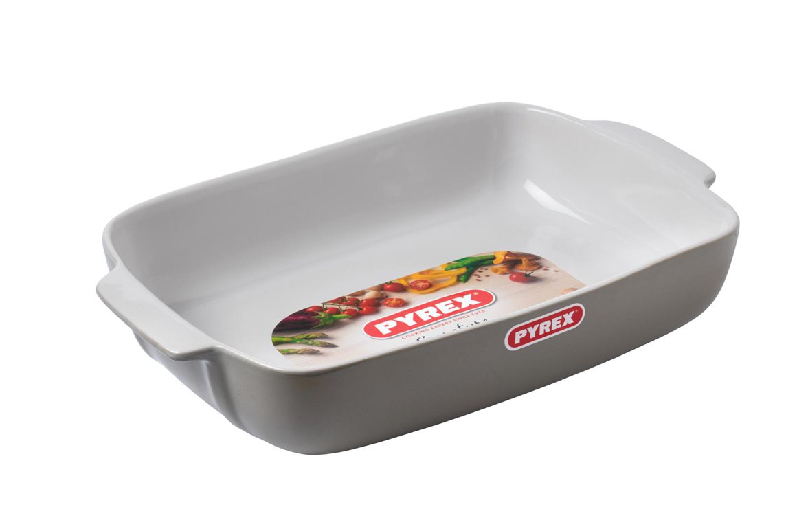 Image of Pyrex Fat ferkantað 30x22cm Signature grey