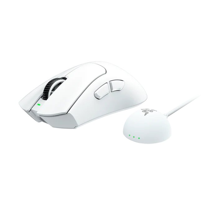 Image of Razer DeathAdder V4 Pro leikjamús, hvít