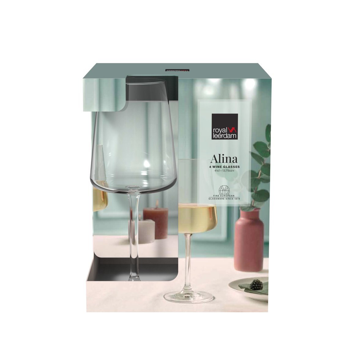 Image of Royal Leerdam Glas Alina hvítvín 41cl 4stk  
