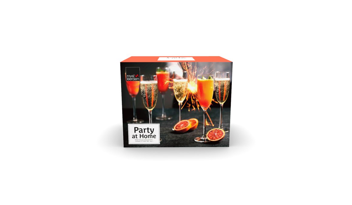 Royal Leerdam Kampavínsglös á fæti 18cl 12stk Party at home