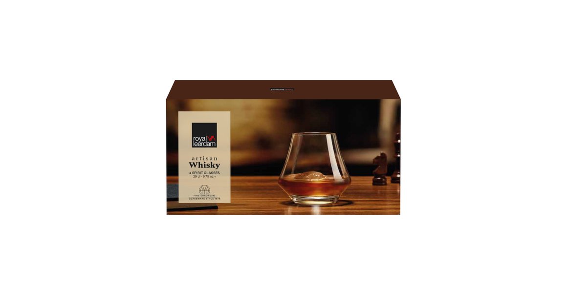 Royal Leerdam Glas viskí 29cl 4stk Aróme Artisan