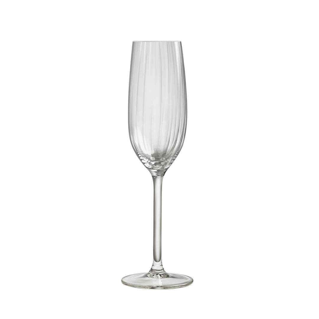 Royal Leerdam Glas kampavín 21cl 4stk Plissé
