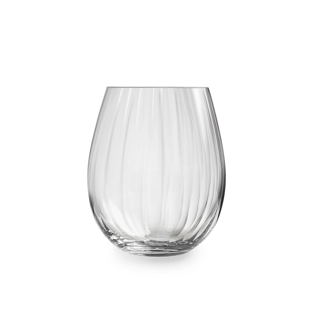 Royal Leerdam Glas vatn 44cl 4stk Plissé
