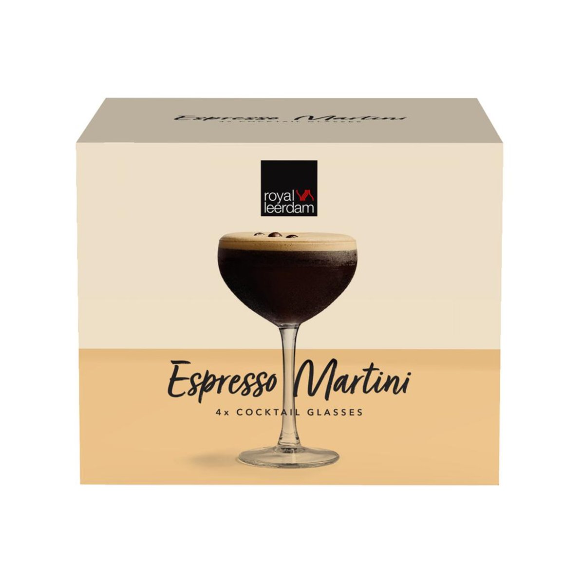 Image of Royal Leerdam Glas 24cl 4stk Kokteil Espresso Martini