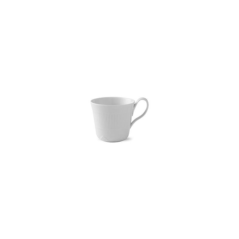 Royal Copenhagen White Elements krús m.háu haldi 35cl