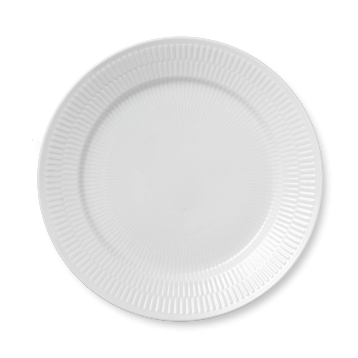 Royal Copenhagen White Fluted diskur 27cm