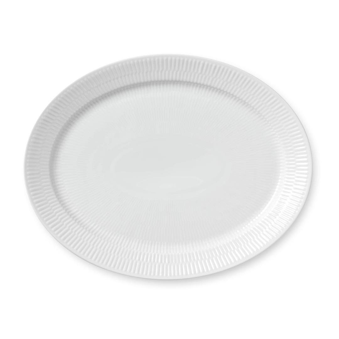 Image of Royal Copenhagen White Fluted fat 33cm