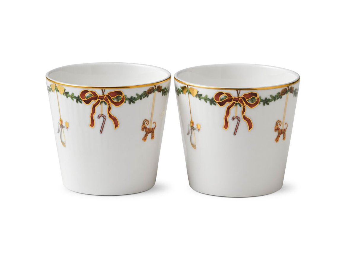 Image of Royal Copenhagen Star Fluted Bollar 2stk 30cl