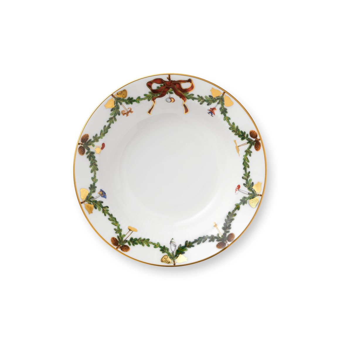 Image of Royal Copenhagen Star Fluted djúpur diskur 17cm