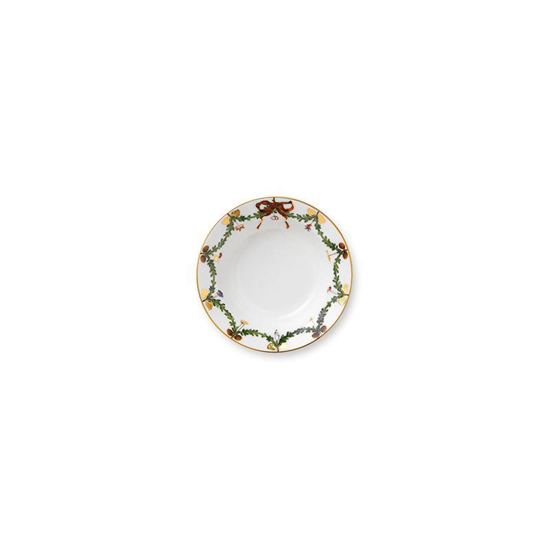 Royal Copenhagen Star Fluted djúpur diskur 17cm