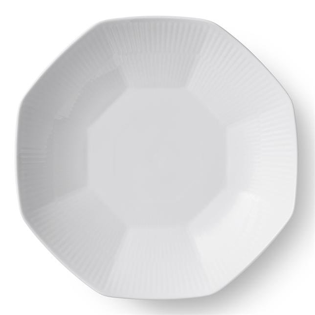 Image of Royal Copenhagen White Fluted átthyrnd skál 25cm