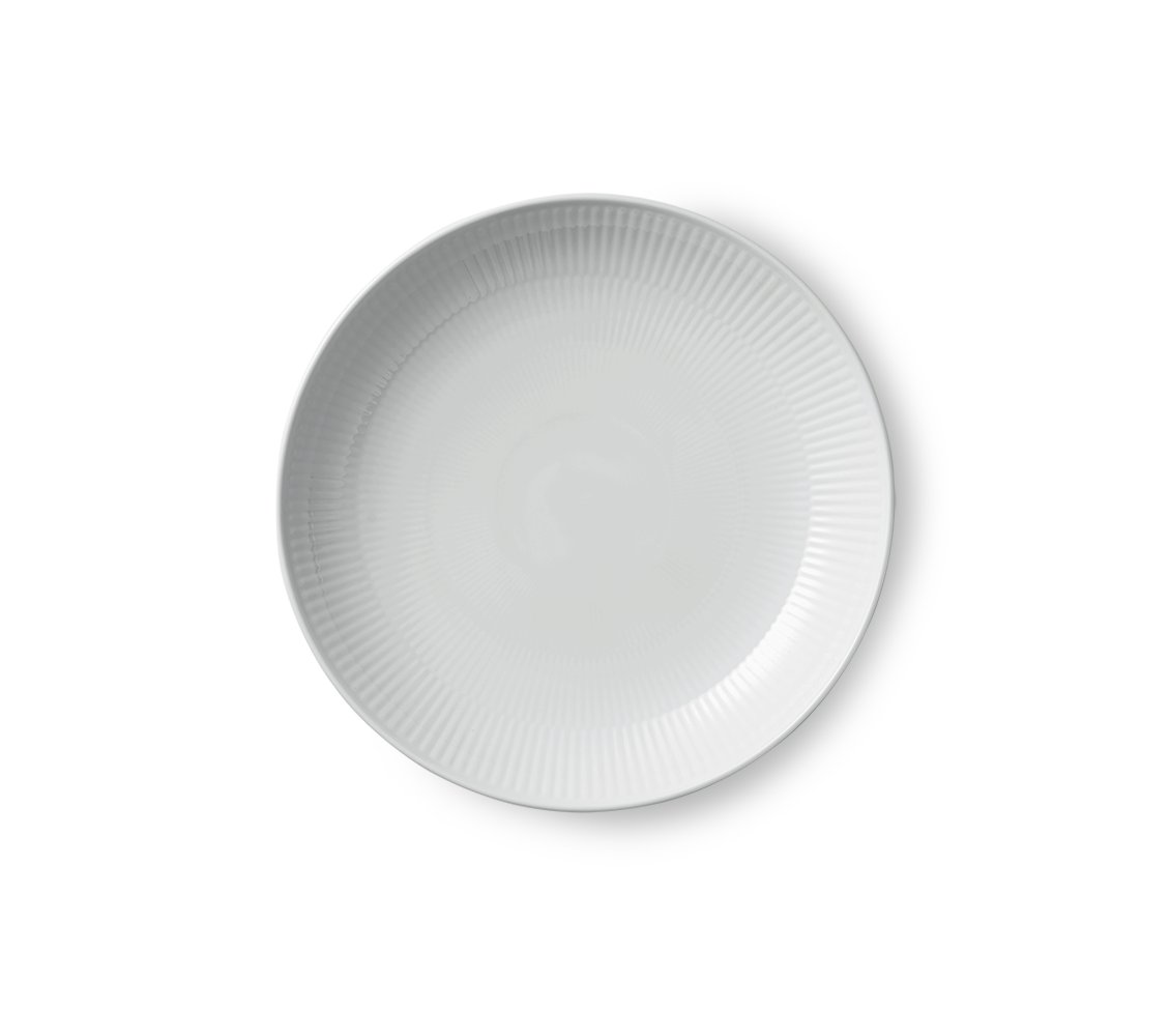 Image of Royal Copenhagen White Fluted modern diskur 25cm