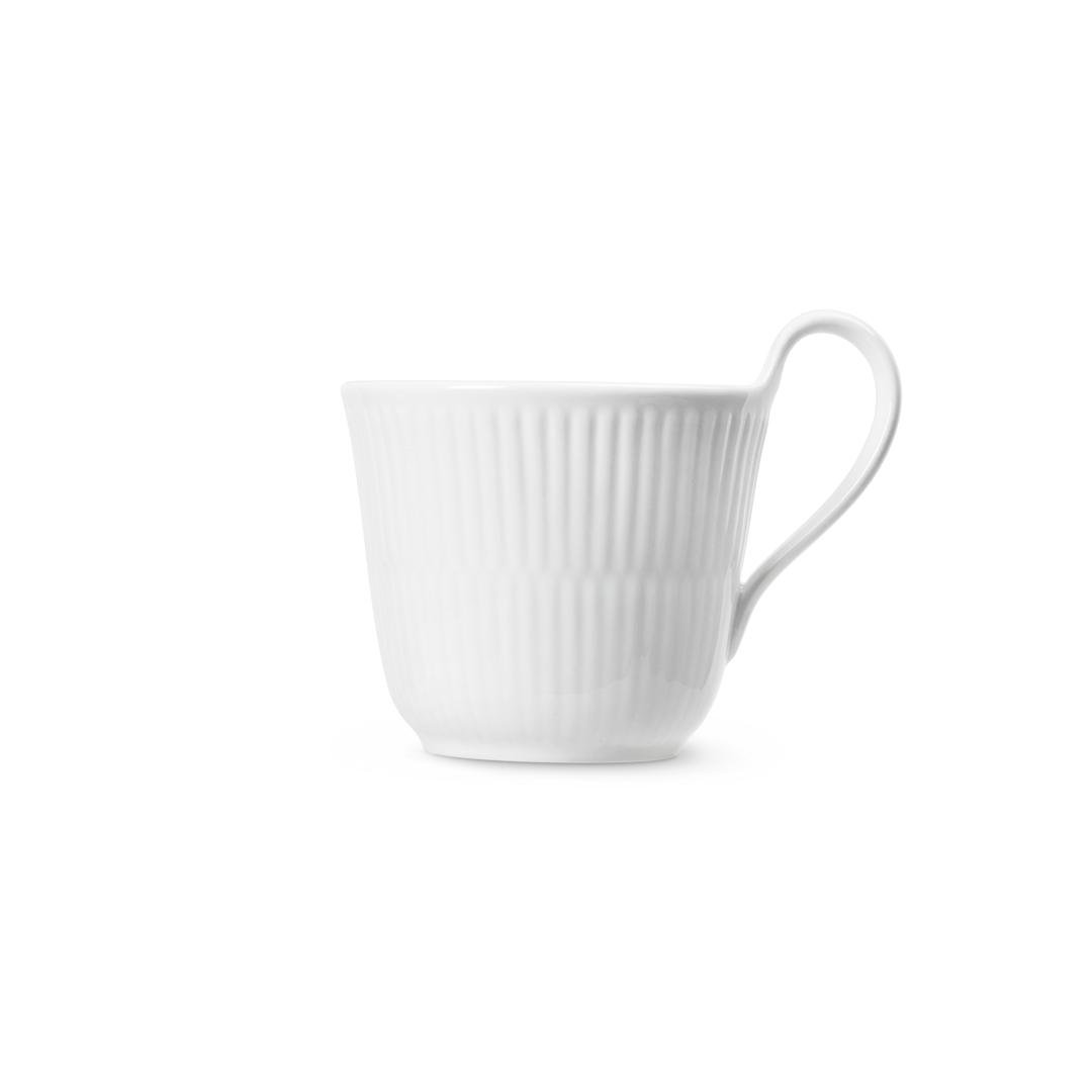 Royal Copenhagen White Fluted bolli m. háu handfangi 25cl