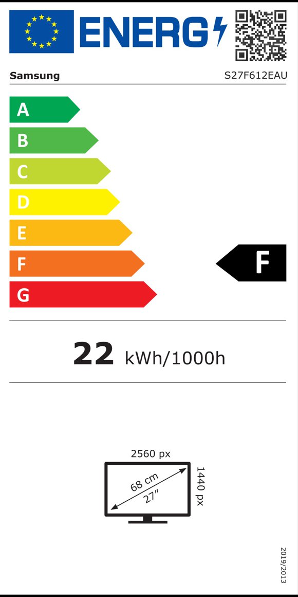 Product's Energy label