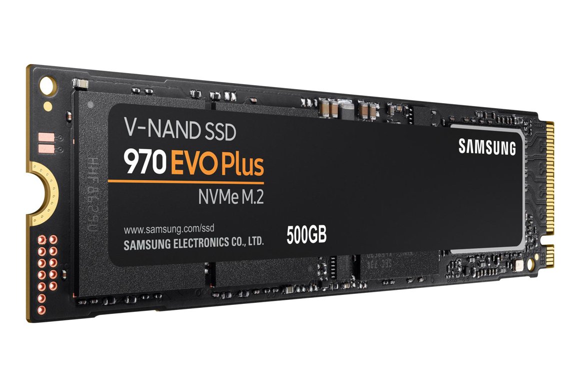 Image of Samsung 500GB 970 EVO Plus NVMe/M.2 SSD 3 ára ábyrgð
