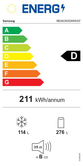 Product's Energy label