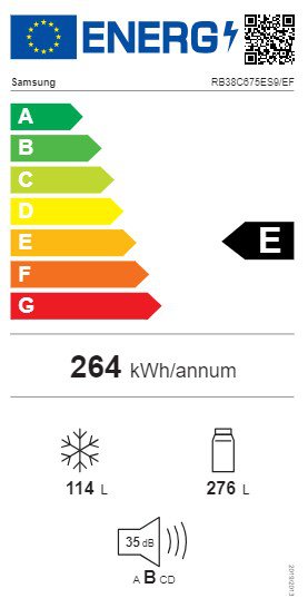 Product's Energy label