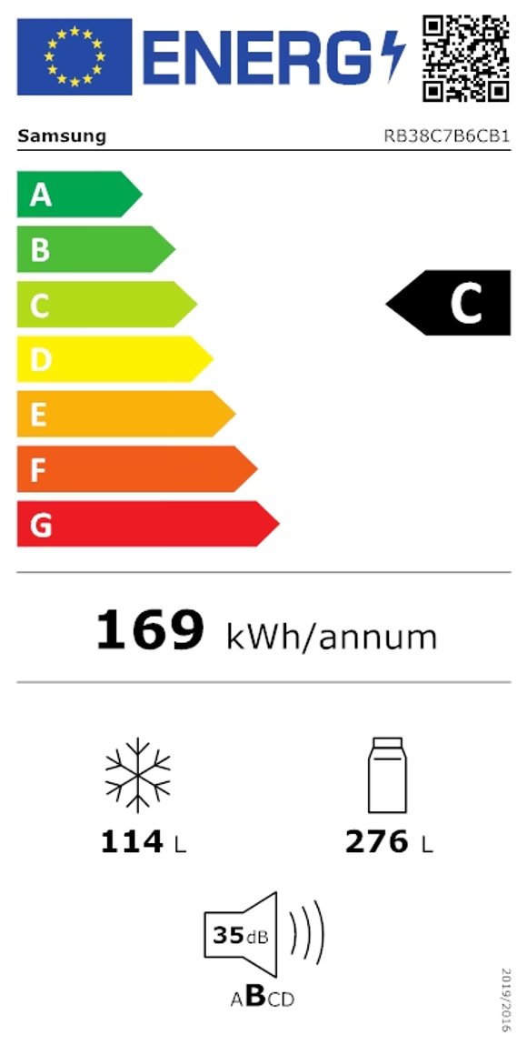 Product's Energy label