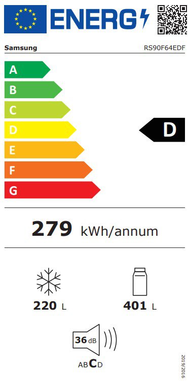 Product's Energy label