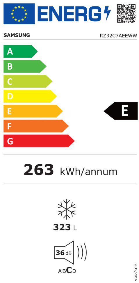 Product's Energy label