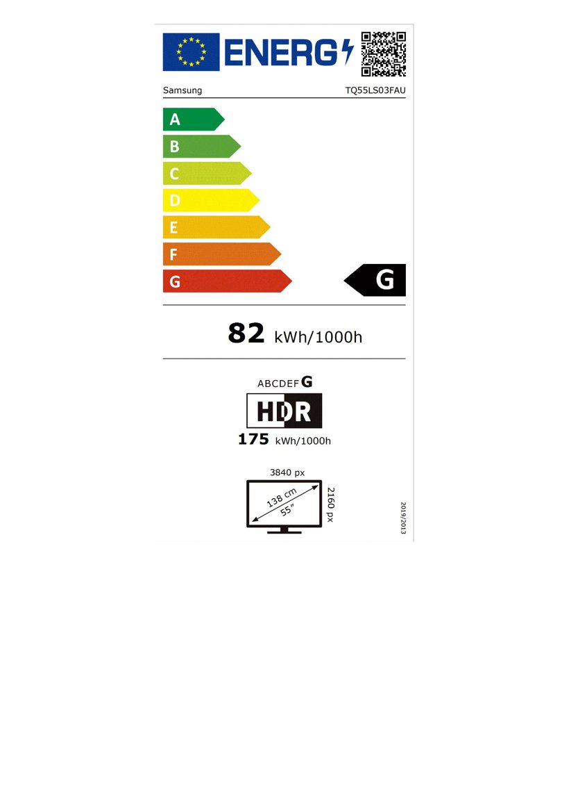 Product's Energy label