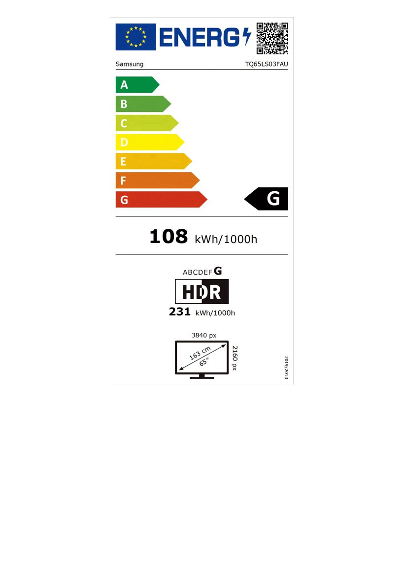 Product's Energy label