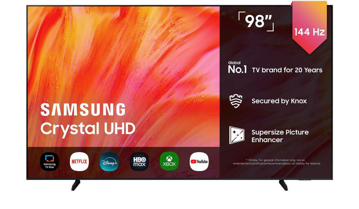 Image of Samsung 98" Crystal UHD 4K Sjónvarp (2026)