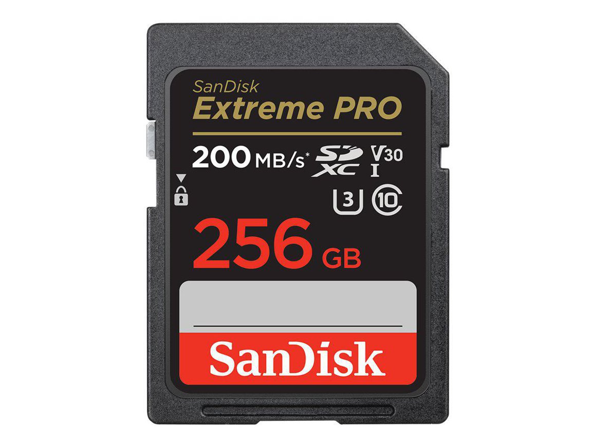 Sandisk 256GB Extreme Pro SD 200MB/s UHS1 V30 / Class10 minniskort