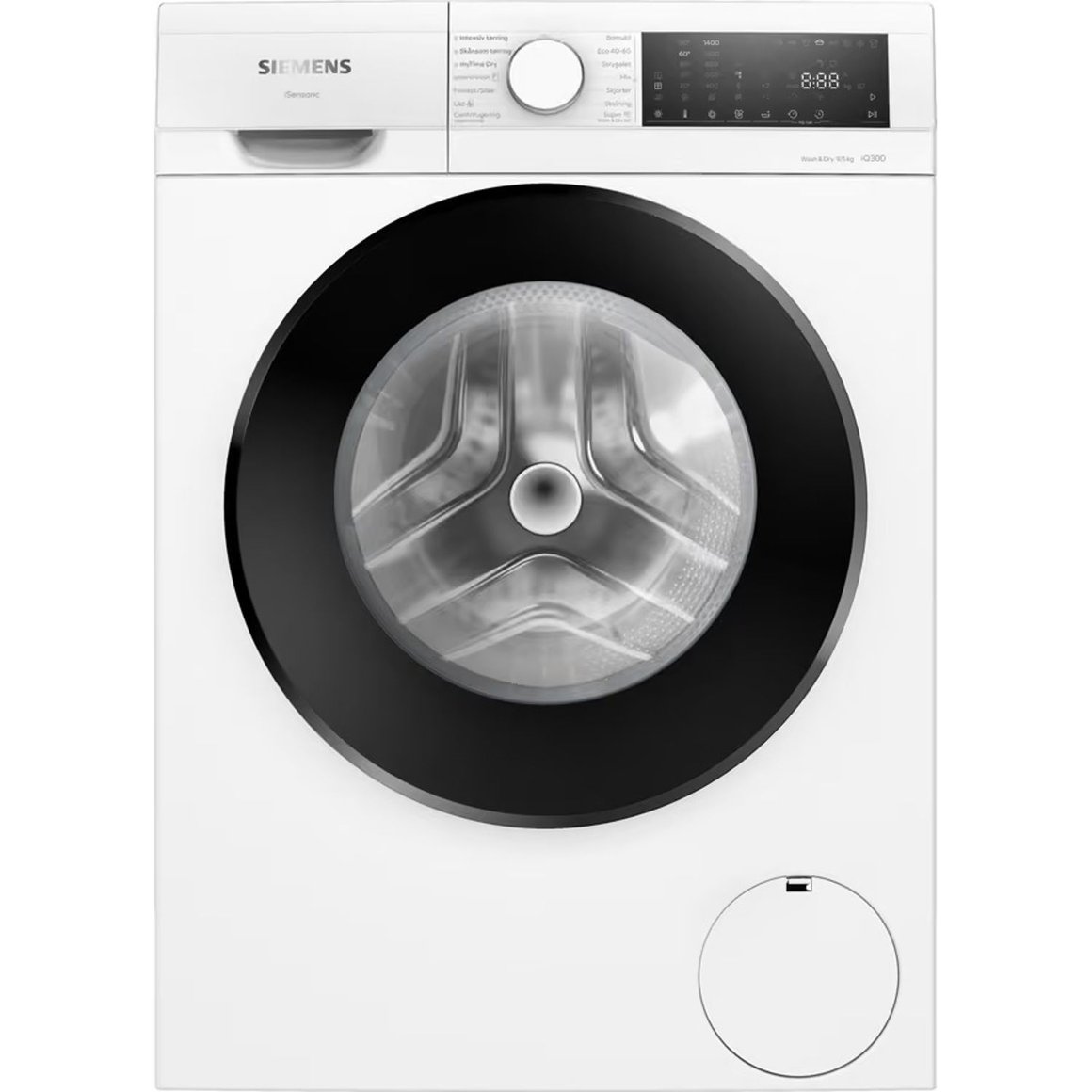 Image of Siemens Sambyggð þvottavél og þurrkari 9kg / 5kg iQ300