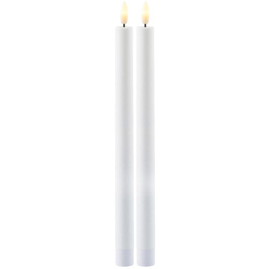 Sirius Sille hleðslukerti há 35cm 2 stk- hvít