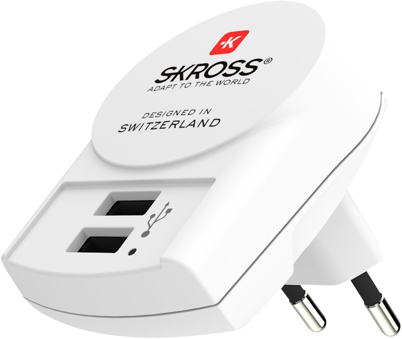 Skross Hleðslutæki 2 x USB-A