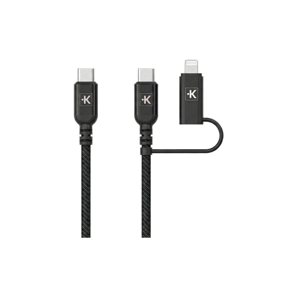 Image of Skross USB-C kapall með auka lightning tengi 150cm 60W
