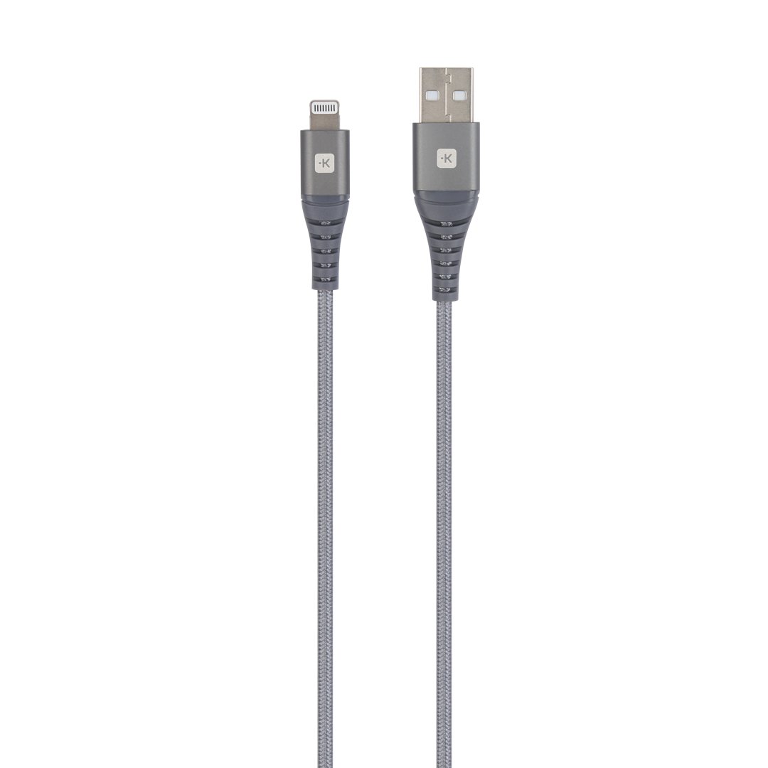 Skross USB-A í Lightning Kapall 1,2M Steel Line