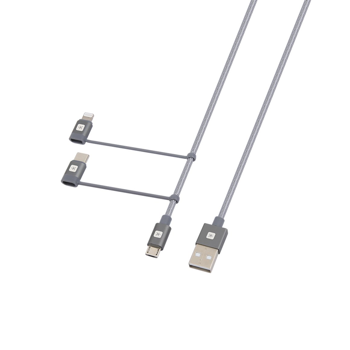 Image of Skross Micro USB Kapall 3-in-1 1,2M Steel Line