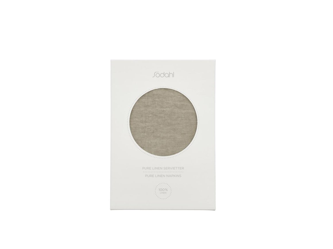 Södahl Servíettur 2stk Pure Linen nature