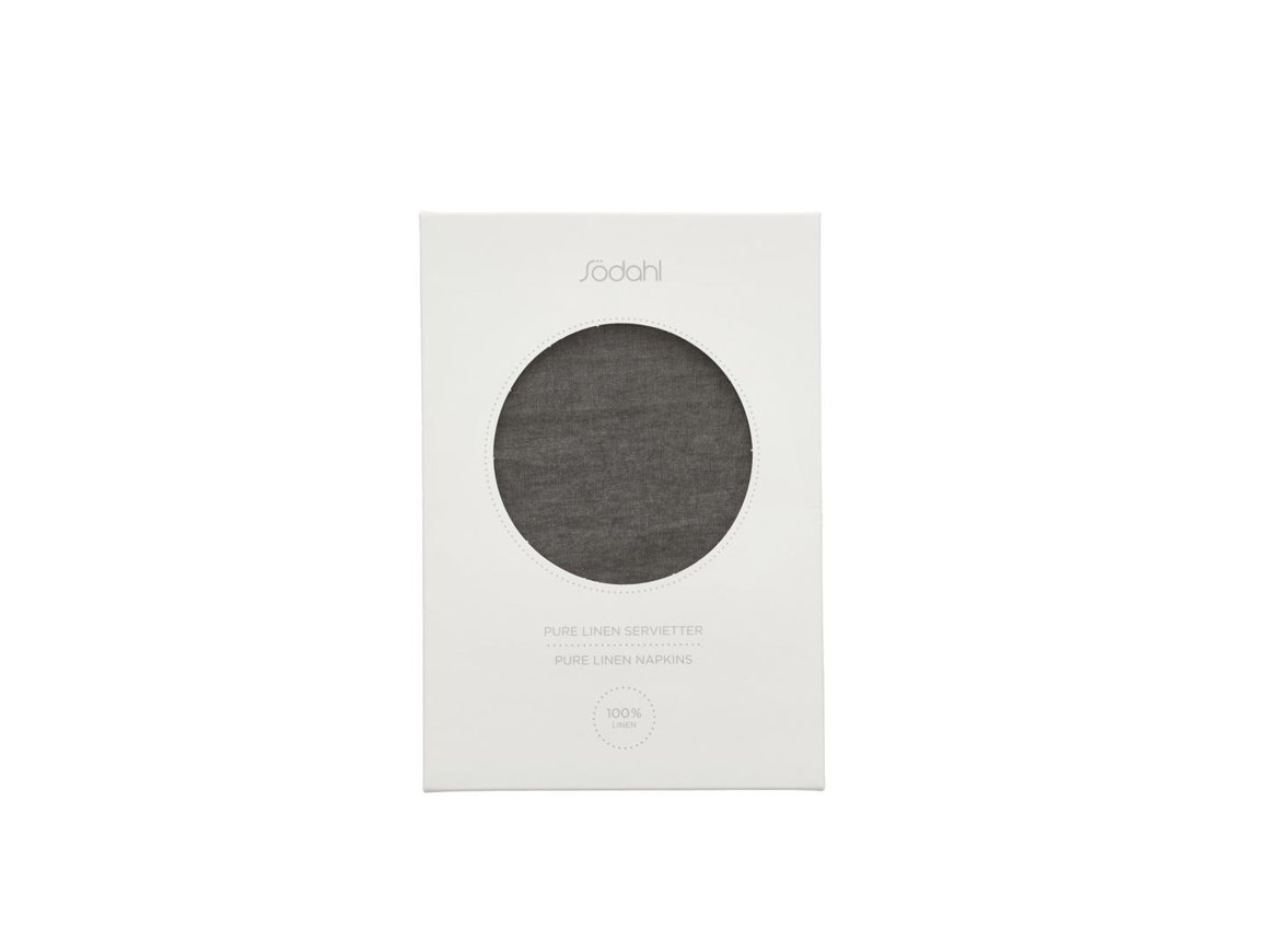 Södahl Servíettur 2stk Pure Linen earth