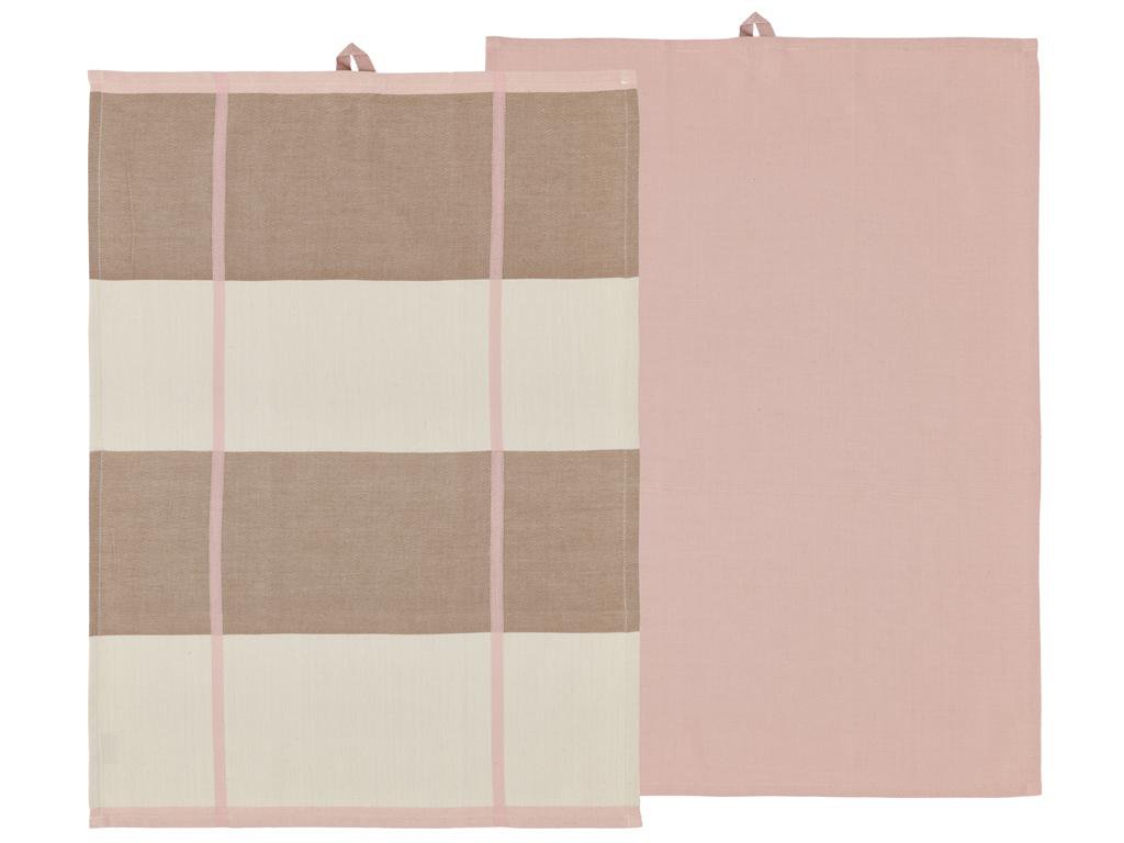 Södahl Viskastykki 50x70 2stk Blocks rose