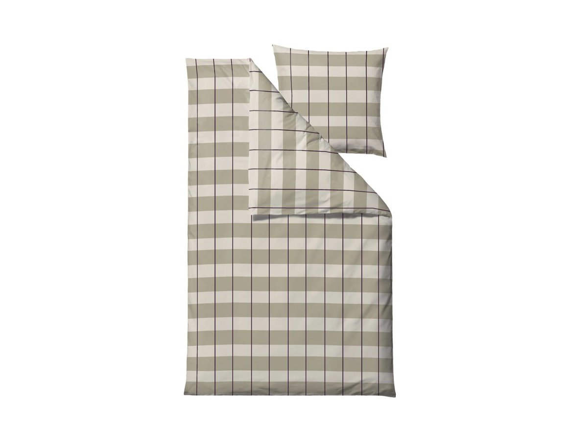 Image of Södahl Rúmföt 140x200 Blocks Eucalyptus
