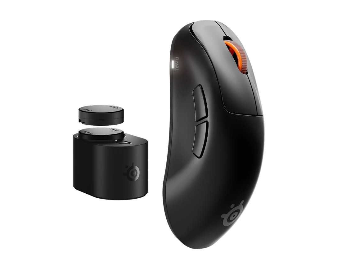 Image of SteelSeries Rival Pro þráðlaus leikjamús, svört