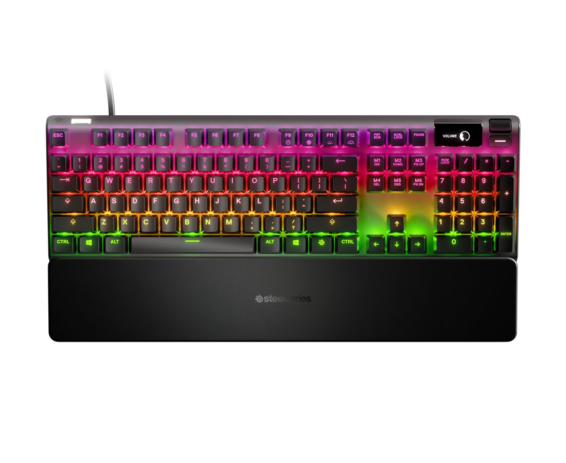 Image of SteelSeries Apex 7 mekanískt með rauðum tökkum NOR