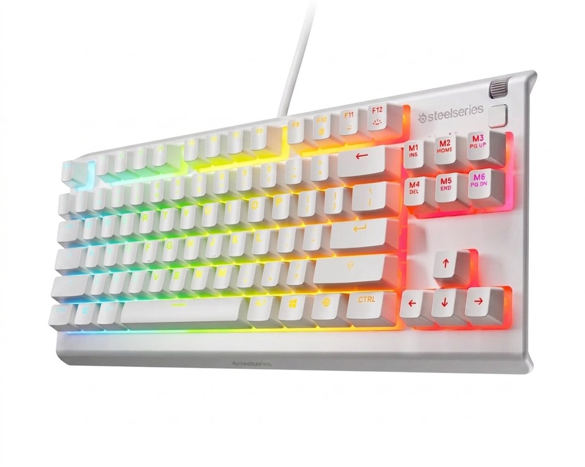 Image of SteelSeries Apex 3 TKL leikjalyklaborð, hvítt